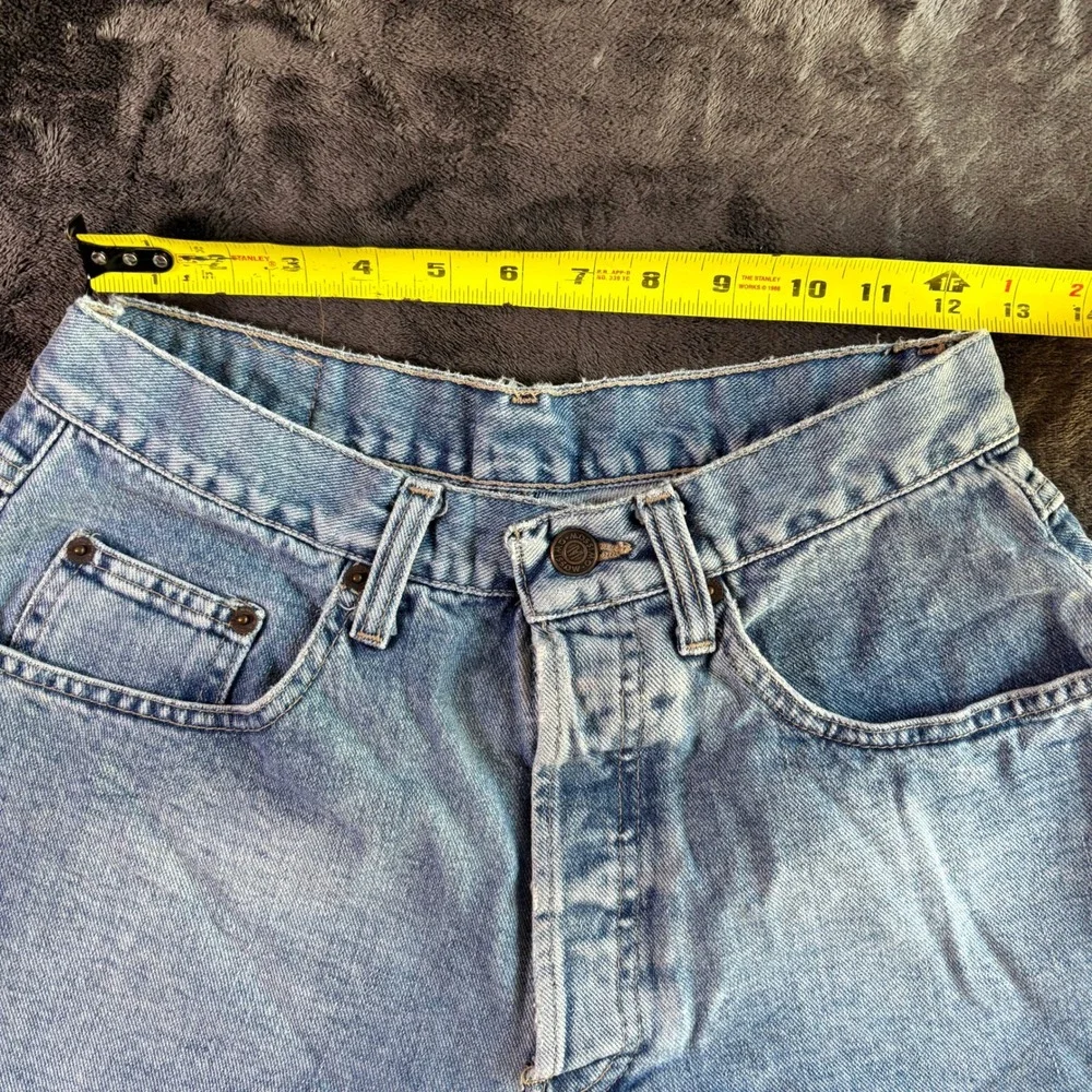 Vintage Mossimo High Waisted Denim Shorts Light Wash Blue‎ Cotton Made in USA 29